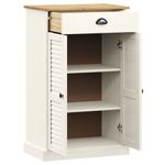 Casa si Gradina - Mobilier - Organizare si depozitare - Organizator incaltaminte - Dulap de pantofi VIGO, alb, 60x35x96 cm, lemn masiv de pin - Infinity.ro