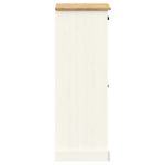 Casa si Gradina - Mobilier - Organizare si depozitare - Organizator incaltaminte - Dulap de pantofi VIGO, alb, 60x35x96 cm, lemn masiv de pin - Infinity.ro