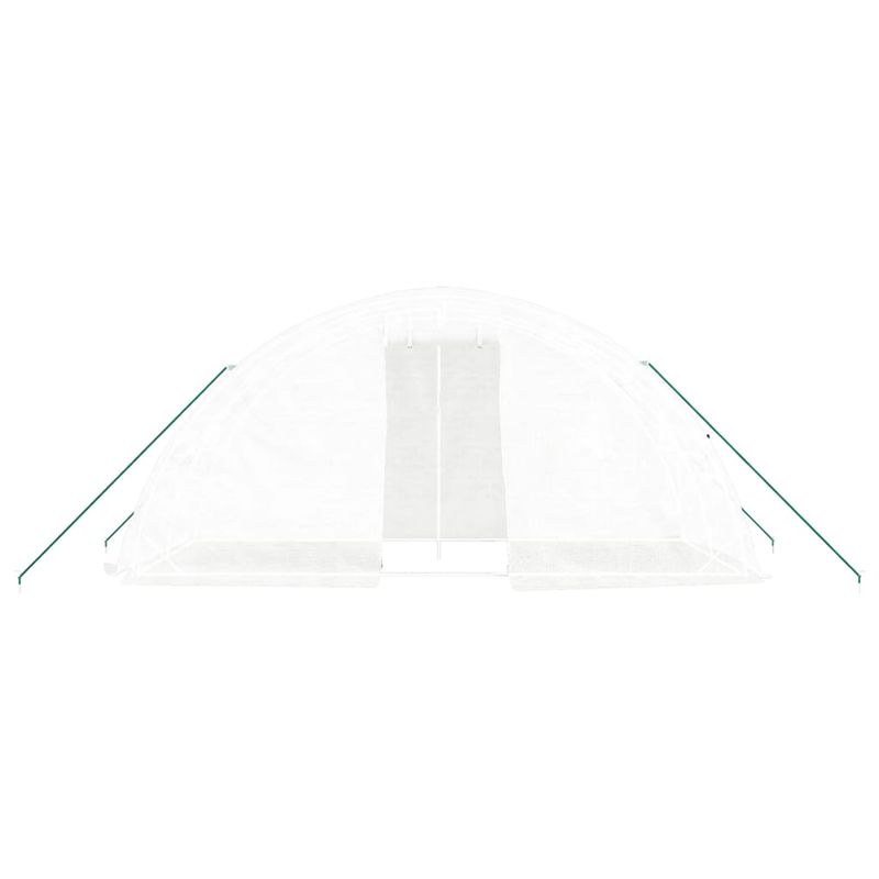 Casa si Gradina - Gradinarit si plante - Sere si solarii - Sera cu cadru din otel, alb, 10 m², 5x2x2,3 m - Infinity.ro