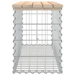 Casa si Gradina - Gradina si terasa - Mobilier exterior - Bancute de gradina - Banca de gradina, design gabion, 103x31,5x42 cm, lemn masiv pin - Infinity.ro