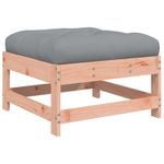 Casa si Gradina - Gradina si terasa - Mobilier exterior - Canapele si fotolii gradina - Taburete de gradina cu perne, 2 buc., lemn masiv douglas - Infinity.ro