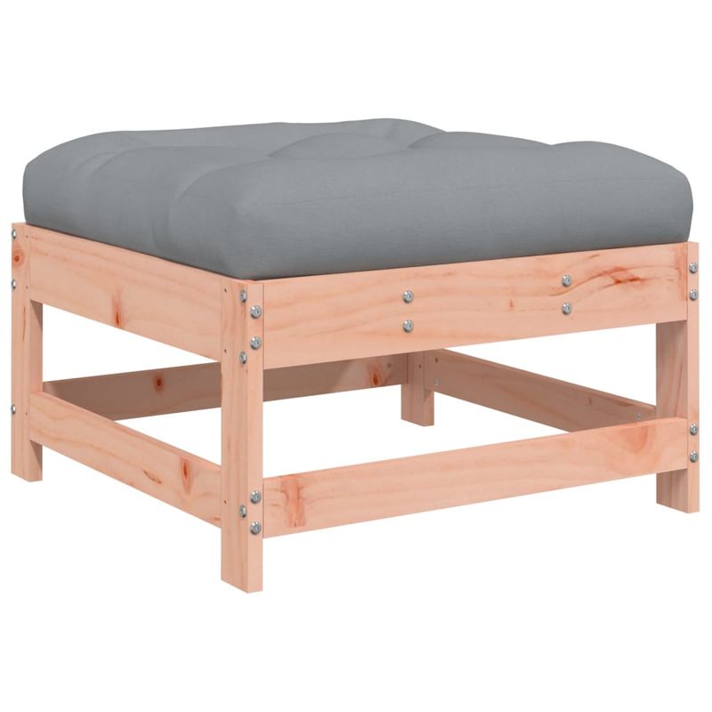 Casa si Gradina - Gradina si terasa - Mobilier exterior - Canapele si fotolii gradina - Taburete de gradina cu perne, 2 buc., lemn masiv douglas - Infinity.ro