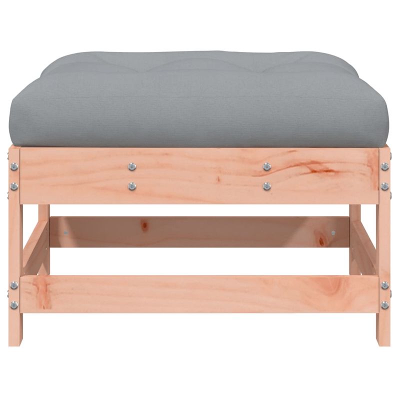 Casa si Gradina - Gradina si terasa - Mobilier exterior - Canapele si fotolii gradina - Taburete de gradina cu perne, 2 buc., lemn masiv douglas - Infinity.ro