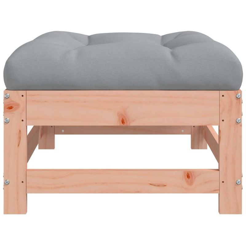 Casa si Gradina - Gradina si terasa - Mobilier exterior - Canapele si fotolii gradina - Taburete de gradina cu perne, 2 buc., lemn masiv douglas - Infinity.ro