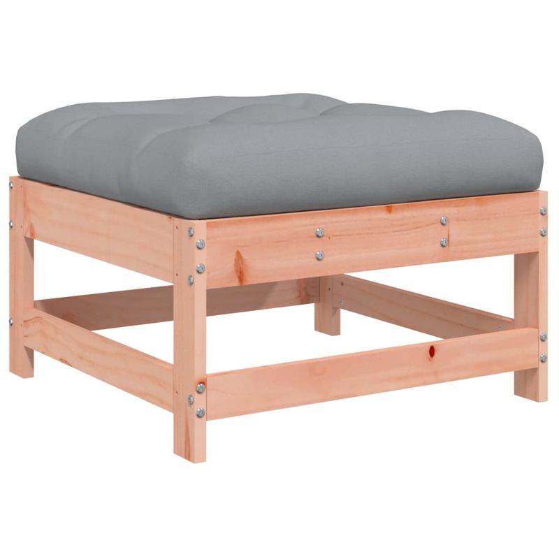 Casa si Gradina - Gradina si terasa - Mobilier exterior - Canapele si fotolii gradina - Taburete de gradina cu perne, 2 buc., lemn masiv douglas - Infinity.ro