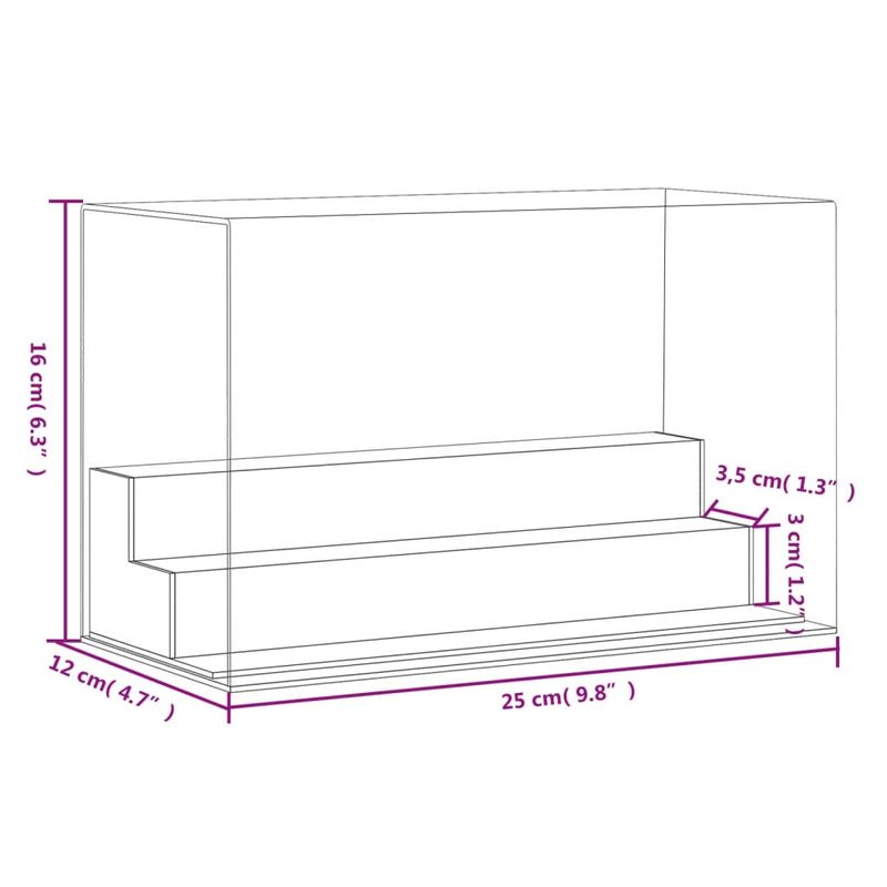 Casa si Gradina - Decoratiuni - DIY - Manechine plastic - Cutie de prezentare, transparent, 25x12x16 cm, acril - Infinity.ro