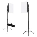 TV, Audio-Video si Foto - Aparate foto si accesorii - Accesorii foto si video - Blitzuri - Kit studio foto cu lumini modelatoare si fundaluri - Infinity.ro