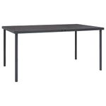 Casa si Gradina - Gradina si terasa - Mobilier exterior - Seturi mobila gradina - Set mobilier de gradina, 7 piese, negru, otel si textilena - Infinity.ro