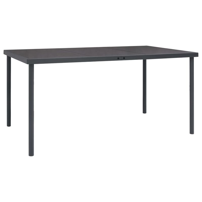 Casa si Gradina - Gradina si terasa - Mobilier exterior - Seturi mobila gradina - Set mobilier de gradina, 7 piese, negru, otel si textilena - Infinity.ro