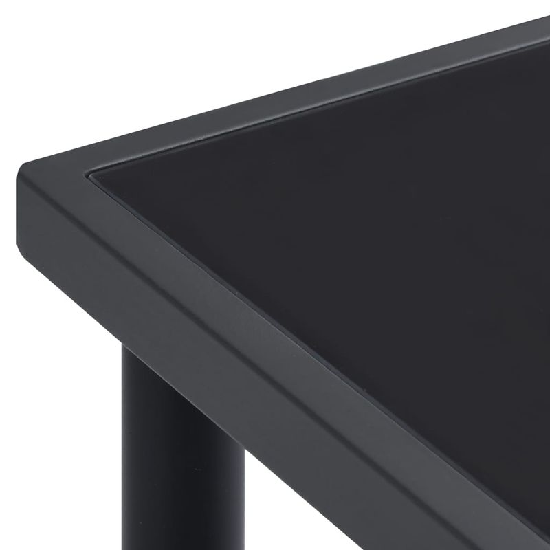 Casa si Gradina - Gradina si terasa - Mobilier exterior - Seturi mobila gradina - Set mobilier de gradina, 7 piese, negru, otel si textilena - Infinity.ro