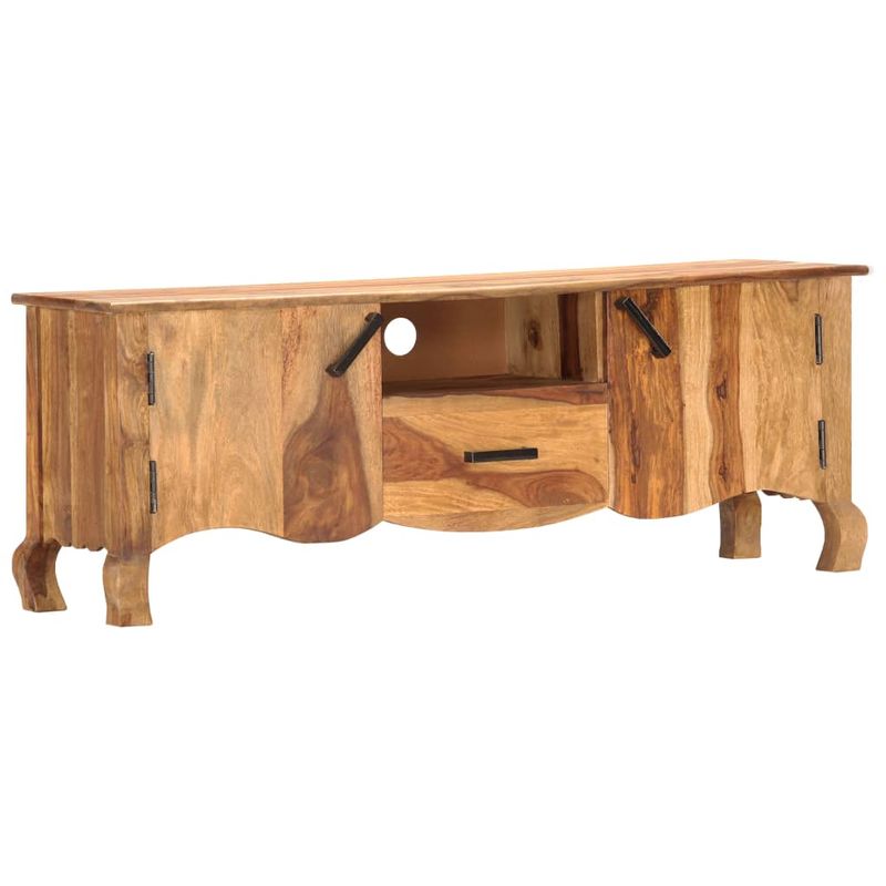 Casa si Gradina - Mobilier - Comode si corpuri - Comode - Comoda TV, 115x30x42 cm, lemn masiv de sheesham - Infinity.ro
