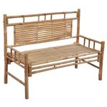 Casa si Gradina - Gradina si terasa - Mobilier exterior - Bancute de gradina - Banca de gradina cu perna, 120 cm, bambus, verde, mărime 120x50x4 cm - Infinity.ro