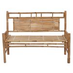 Casa si Gradina - Gradina si terasa - Mobilier exterior - Bancute de gradina - Banca de gradina cu perna, 120 cm, bambus, verde, mărime 120x50x4 cm - Infinity.ro