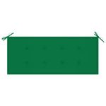 Casa si Gradina - Gradina si terasa - Mobilier exterior - Bancute de gradina - Banca de gradina cu perna, 120 cm, bambus, verde, mărime 120x50x4 cm - Infinity.ro