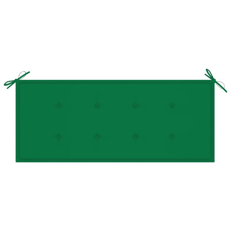 Casa si Gradina - Gradina si terasa - Mobilier exterior - Bancute de gradina - Banca de gradina cu perna, 120 cm, bambus, verde, mărime 120x50x4 cm - Infinity.ro
