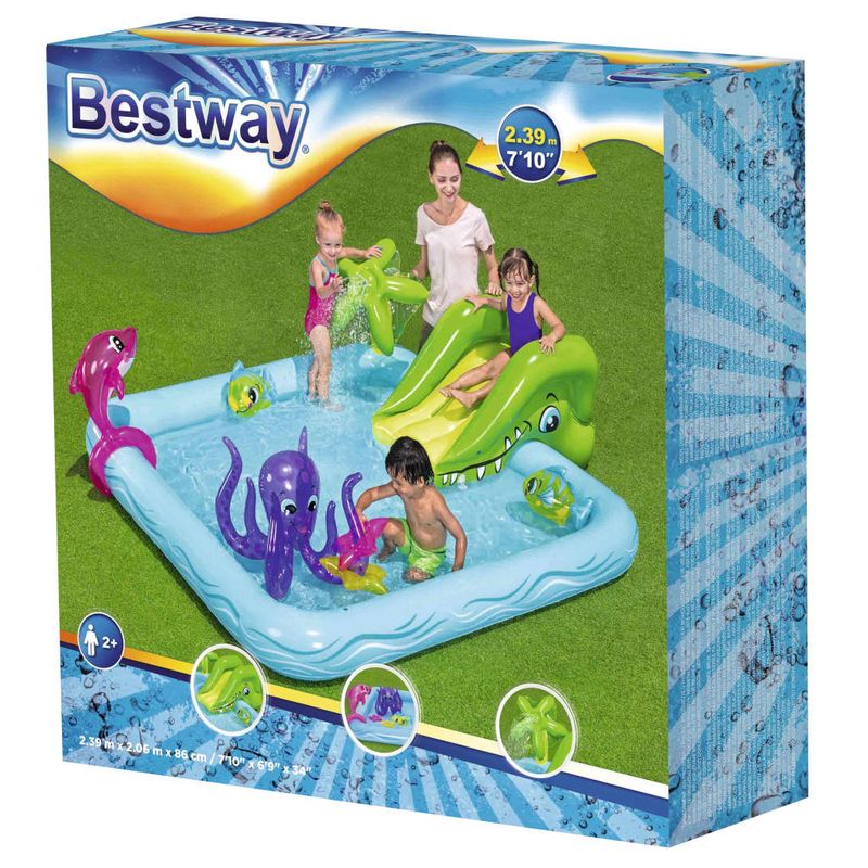 Casa si Gradina - Gradina si terasa - Piscine si accesorii - Piscine - Bestway Centru de joaca Fantastic Aquarium, 239x206x86 cm - Infinity.ro