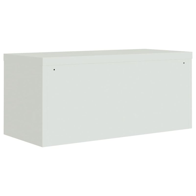 Casa si Gradina - Constructii - Depozitare, transport si protectie - Rafturi, fisete si vestiare - Fiset, gri deschis, 90x40x220 cm, otel - Infinity.ro