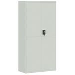 Casa si Gradina - Constructii - Depozitare, transport si protectie - Rafturi, fisete si vestiare - Fiset, gri deschis, 90x40x220 cm, otel - Infinity.ro