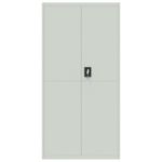 Casa si Gradina - Constructii - Depozitare, transport si protectie - Rafturi, fisete si vestiare - Fiset, gri deschis, 90x40x220 cm, otel - Infinity.ro