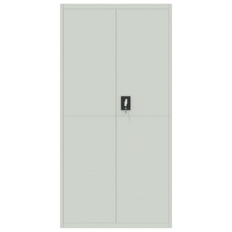 Casa si Gradina - Constructii - Depozitare, transport si protectie - Rafturi, fisete si vestiare - Fiset, gri deschis, 90x40x220 cm, otel - Infinity.ro