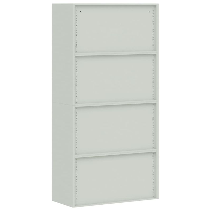 Casa si Gradina - Constructii - Depozitare, transport si protectie - Rafturi, fisete si vestiare - Fiset, gri deschis, 90x40x220 cm, otel - Infinity.ro