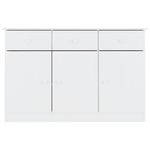 Casa si Gradina - Mobilier - Comode si corpuri - Comode - Servanta ALTA, alb, 112x35x73 cm, lemn masiv de pin - Infinity.ro