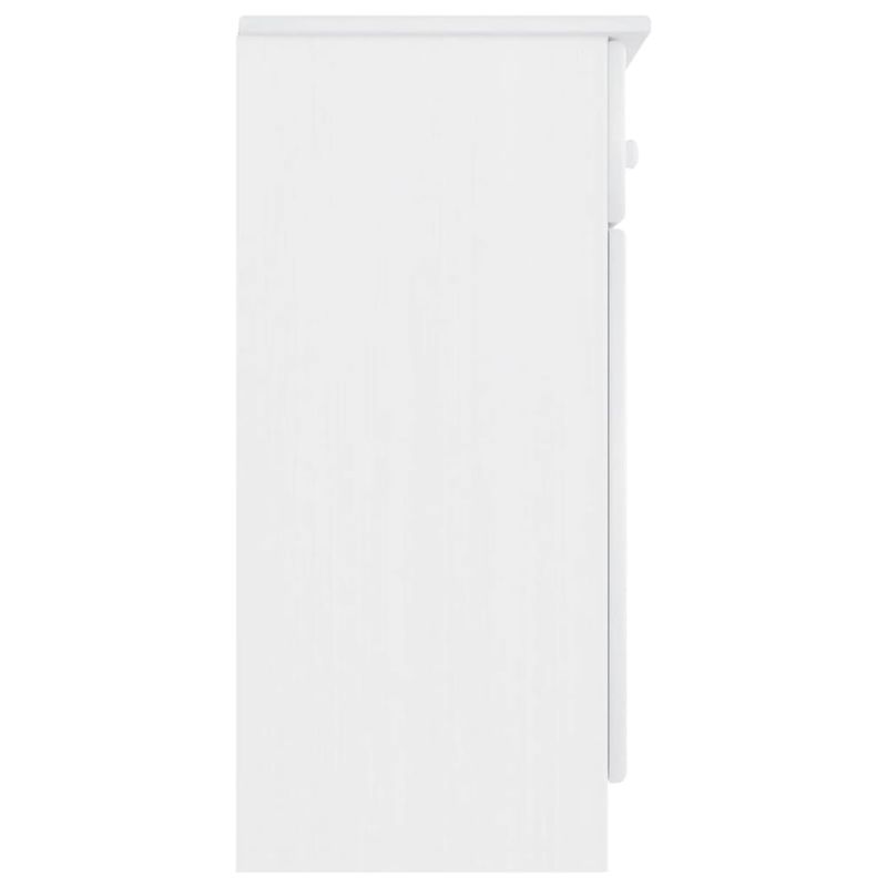 Casa si Gradina - Mobilier - Comode si corpuri - Comode - Servanta ALTA, alb, 112x35x73 cm, lemn masiv de pin - Infinity.ro
