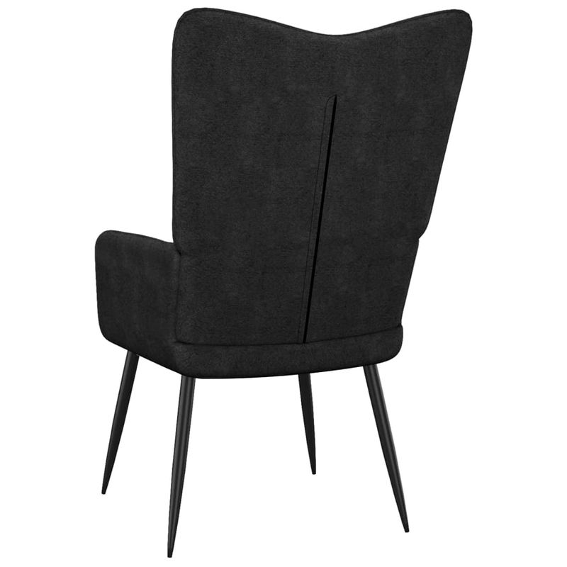 Casa si Gradina - Mobilier - Scaune si fotolii - Fotolii - Fotoliu de relaxare cu taburet, negru, textil - Infinity.ro