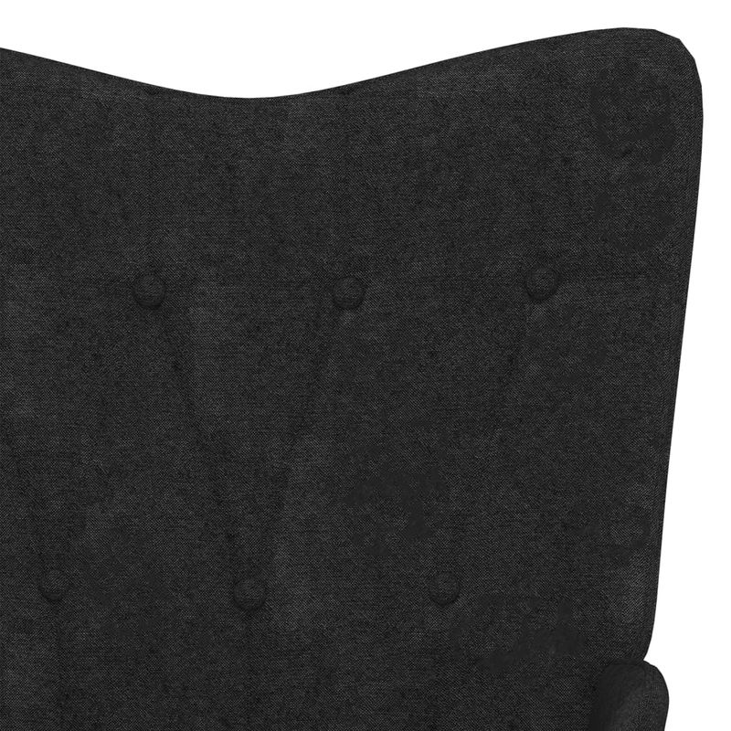 Casa si Gradina - Mobilier - Scaune si fotolii - Fotolii - Fotoliu de relaxare cu taburet, negru, textil - Infinity.ro
