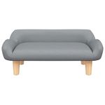 Casa si Gradina - Mobilier - Mobilier copii - Mobilier camera copiilor - Canapea pentru copii, gri deschis, 70x40x24 cm, material textil - Infinity.ro