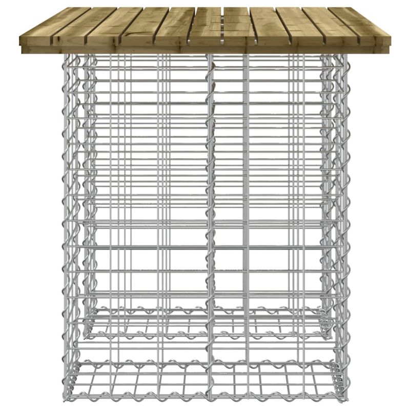Casa si Gradina - Gradina si terasa - Mobilier exterior - Bancute de gradina - Banca gradina, design gabion, 70x100x72 cm, lemn pin impregnat - Infinity.ro