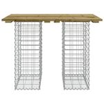 Casa si Gradina - Gradina si terasa - Mobilier exterior - Bancute de gradina - Banca gradina, design gabion, 70x100x72 cm, lemn pin impregnat - Infinity.ro