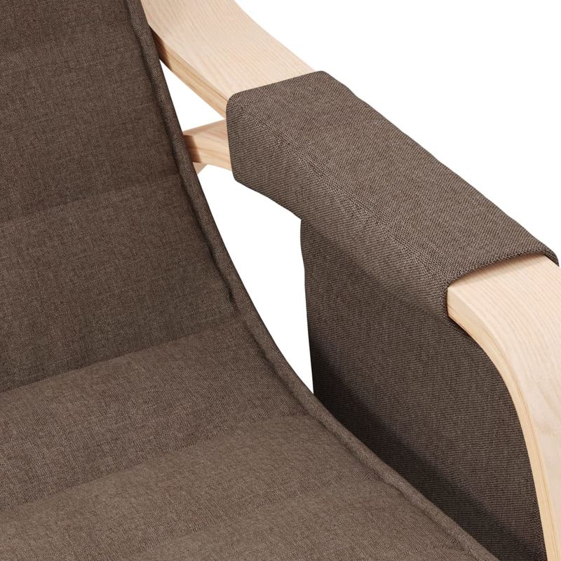 Casa si Gradina - Gradina si terasa - Balansoare si hamace - Balansoare - Scaun balansoar, maro inchis, material textil - Infinity.ro