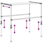 Market - Spalare si intretinere rufe - Uscatoare de rufe si accesorii - Uscator de rufe, 83x(50-55)x(40-85) cm, aluminiu - Infinity.ro