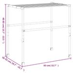 Market - Spalare si intretinere rufe - Uscatoare de rufe si accesorii - Uscator de rufe, 83x(50-55)x(40-85) cm, aluminiu - Infinity.ro