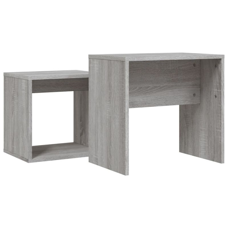 Casa si Gradina - Mobilier - Mese si birouri - Masute de cafea - Mese suprapuse de cafea, 2 buc, sonoma gri, lemn prelucrat - Infinity.ro