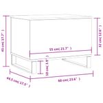 Casa si Gradina - Mobilier - Mese si birouri - Masute de cafea - Masuta de cafea, alb, 60x44,5x45 cm, lemn prelucrat - Infinity.ro