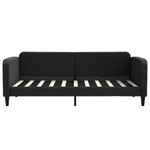 Casa si Gradina - Mobilier - Paturi si accesorii - Paturi - Cadru de pat, negru, 90x190 cm, material textil - Infinity.ro