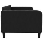 Casa si Gradina - Mobilier - Paturi si accesorii - Paturi - Cadru de pat, negru, 90x190 cm, material textil - Infinity.ro