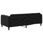 Casa si Gradina - Mobilier - Paturi si accesorii - Paturi - Cadru de pat, negru, 90x190 cm, material textil - Infinity.ro