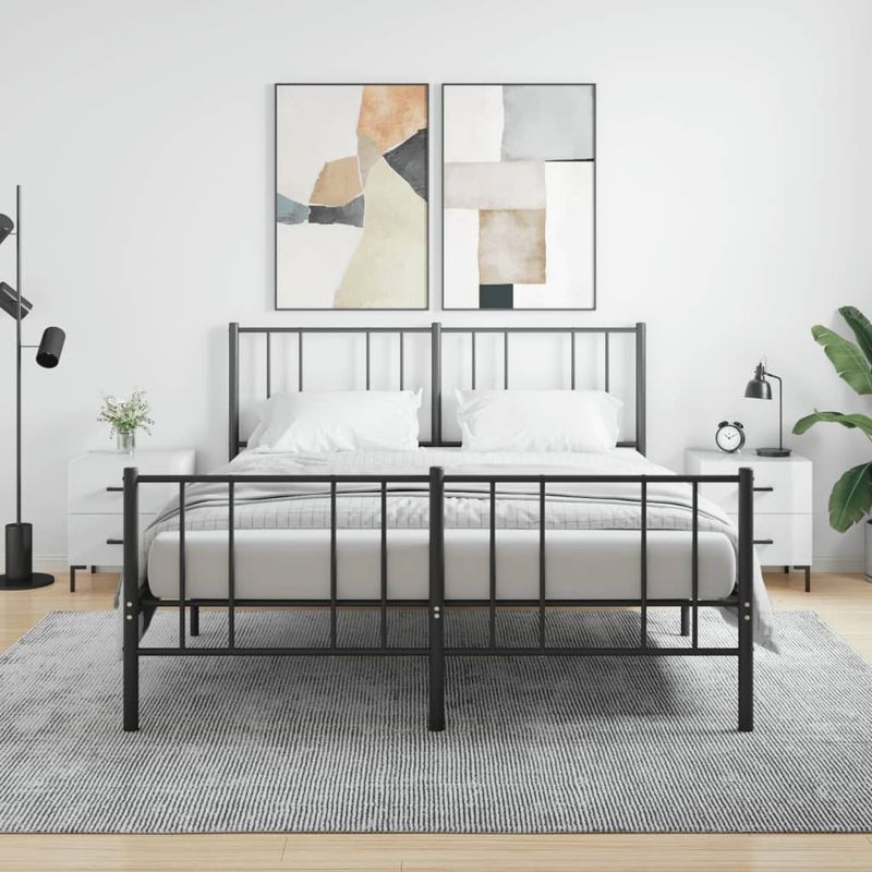 Casa si Gradina - Mobilier - Comode si corpuri - Noptiere - Noptiere, 2 buc., alb extralucios, 40x35x47,5 cm, lemn compozit - Infinity.ro