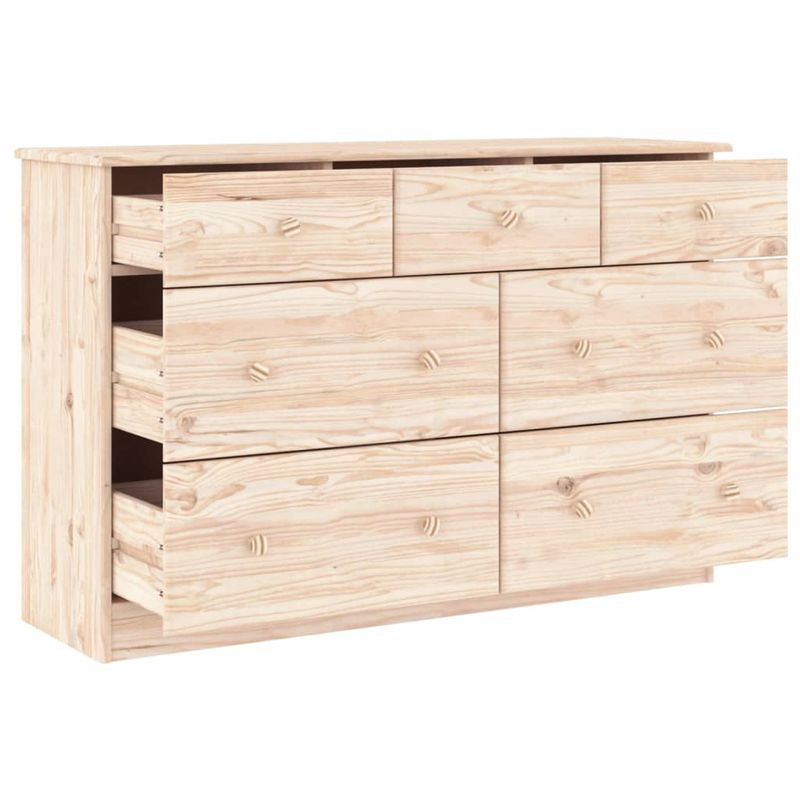 Casa si Gradina - Mobilier - Comode si corpuri - Comode - Comoda cu sertare ALTA, 112x35x73 cm, lemn masiv de pin - Infinity.ro