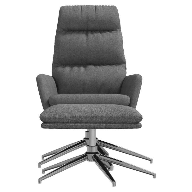 Casa si Gradina - Mobilier - Scaune si fotolii - Fotolii - Fotoliu de relaxare cu taburet, gri deschis, material textil - Infinity.ro