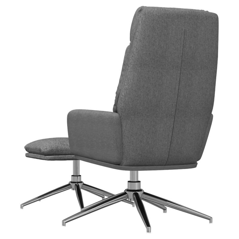 Casa si Gradina - Mobilier - Scaune si fotolii - Fotolii - Fotoliu de relaxare cu taburet, gri deschis, material textil - Infinity.ro
