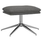 Casa si Gradina - Mobilier - Scaune si fotolii - Fotolii - Fotoliu de relaxare cu taburet, gri deschis, material textil - Infinity.ro