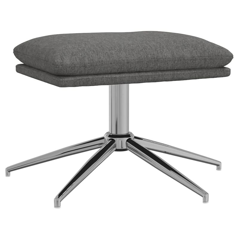 Casa si Gradina - Mobilier - Scaune si fotolii - Fotolii - Fotoliu de relaxare cu taburet, gri deschis, material textil - Infinity.ro