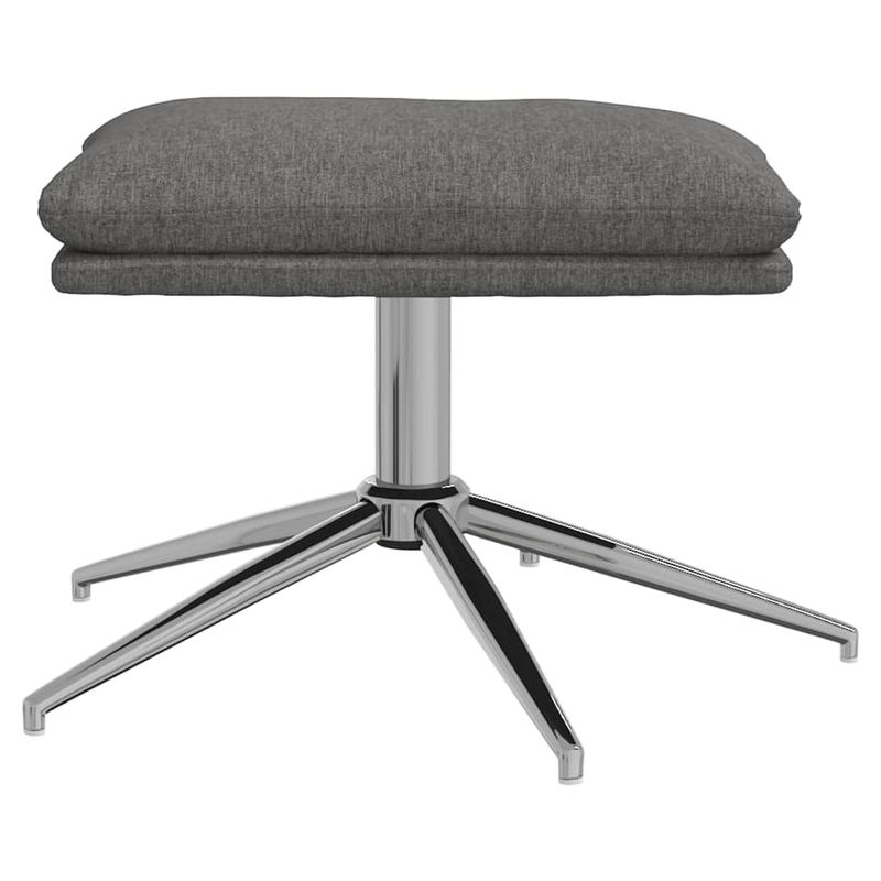 Casa si Gradina - Mobilier - Scaune si fotolii - Fotolii - Fotoliu de relaxare cu taburet, gri deschis, material textil - Infinity.ro