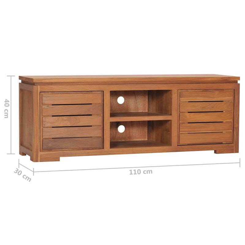 Casa si Gradina - Mobilier - Comode si corpuri - Comode - Comoda TV, 110 x 30 x 40 cm, lemn masiv de tec - Infinity.ro