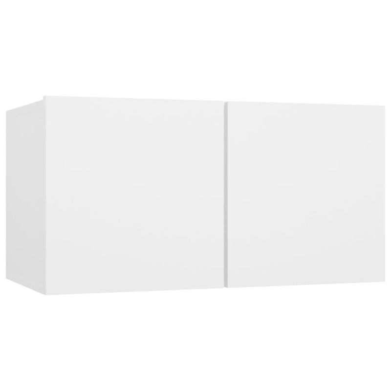 Casa si Gradina - Mobilier - Seturi de mobilier - Seturi living - Set dulapuri TV, 10 piese, alb, lemn prelucrat - Infinity.ro