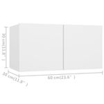 Casa si Gradina - Mobilier - Seturi de mobilier - Seturi living - Set dulapuri TV, 10 piese, alb, lemn prelucrat - Infinity.ro